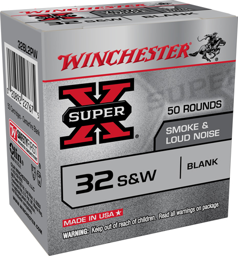 Winchester Ammo SupX 32 S&W Black Powder Blanks/50