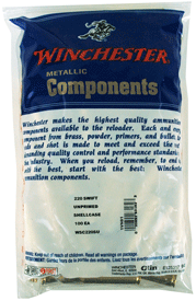 Winchester Ammo Unprimed Brass Rifle 220Swft /100