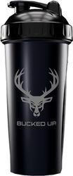 BUCKED UP SHAKER 28OZ BLACK & GRAY LOGO BPA FREE
