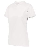 Augusta Ladies Attain Wicking Two-Button Softball Jersey