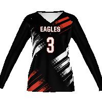 High Five Girls Freestyle Sublimated Turbo Long Sleeve Volleyball Jersey