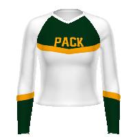 Holloway Girls FreeStyle Sublimated Long Sleeve Cheer Top
