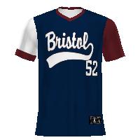 Holloway Youth FreeStyle Sublimated Turbo V-Neck Baseball Jersey