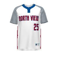 Russell Athletic Freestyle Sublimated Baseline Covered Placket Baseball Jersey