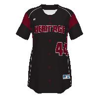 Russell Athletic Ladies FreeStyle Sublimated Faux Full-Button Softball Jersey