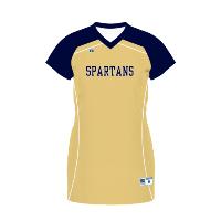Russell Athletic Ladies FreeStyle Sublimated V-Neck Softball Jersey