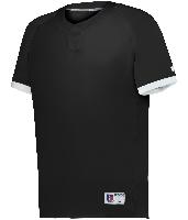 Russell Athletic Youth Baseline Covered Placket Baseball Jersey
