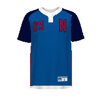 Russell Athletic Youth Freestyle Sublimated Baseline Two-Button Baseball Jersey