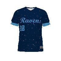 Russell Athletic Youth FreeStyle Sublimated Turbo V-Neck Baseball Jersey