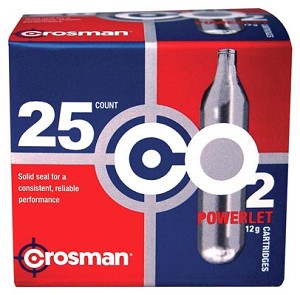 Crosman Powerlet 12gram CO2 Cartridge /25