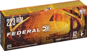 Federal Cartridge Fusion 223 Rem 62gr (Per 20)