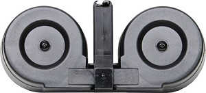 Iver Johnson Magazine AR15 .223 100RD Drum Black/Clear Poly