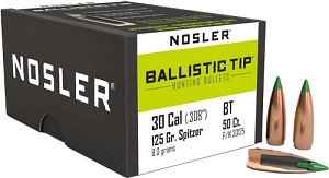Nosler 30 Cal 125gr BallisticTip (50 ct)
