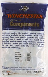 Winchester Ammo UnprimedBrass Handgun 45Colt /100