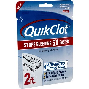 Adventure Medical Kits Quikclot Gauze 3 Inch X 2 Foot