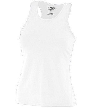 Augusta Girls Poly/Spandex Solid Racerback Tank