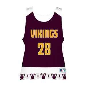 Russell Athletic Girls FreeStyle Sublimated Reversible Lacrosse Pinnie